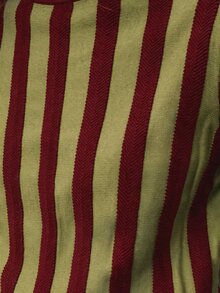 Nöista Vertical Stripes Round Neck Knit SWEATER - Khaki - View 7