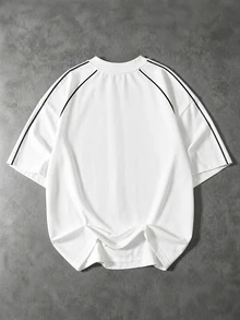 Sport MetroGents Men's Casual Sports Round Neck Short Sleeve Printed T-Shirt - Multicolor - View 2
