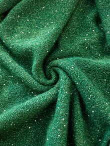 Reflora Plus Size Bow Decor Casual Daily Long Sleeve Sweater - Green - View 7
