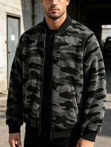 Manfinity Homme Men's Camouflage Casual Versatile Daily Travel Long Sleeve Jacket - Multicolor - View 6