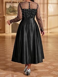 Fleurora Plus Size Dresses - Black - View 2