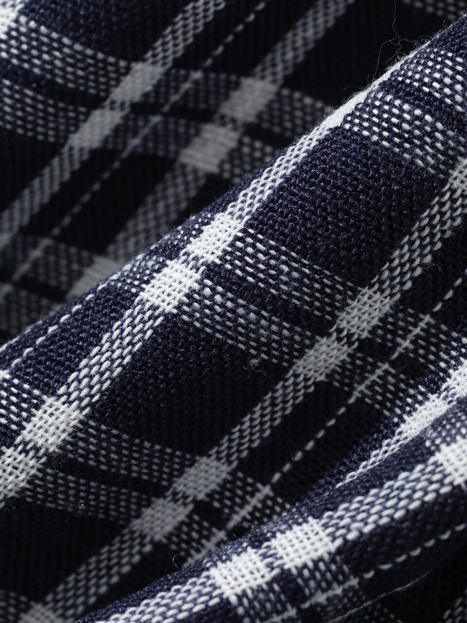 Plaid Loose Long Sleeve Dress Women's Nightgown