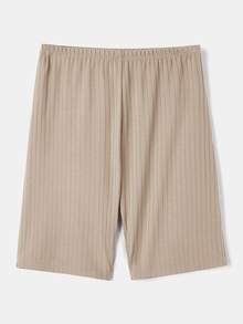 SHEIN LUNE 女款素色休閒百搭日常穿著內搭短褲 - 彩色 - 查看 13