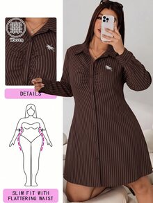 Solflare Plus Size Women's Casual Daily Summer Dress With Knight Graphic And Stripes - Multicolor - View 1