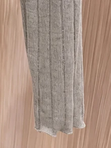 Rusticease Solid Color Casual Long Sleeve T-Shirt For Middle-Aged And Elderly Women - Grey - View 4