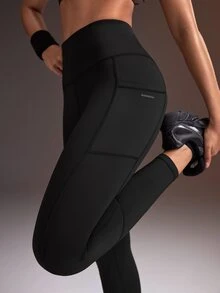 Powerista 2PCS Women Sports Leggings - Black and White - View 1