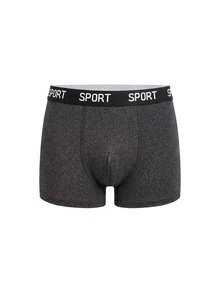 Dozemod Kids Tween Boy Sporty Casual Colorblock Letter Elastic Waist Boxer Briefs 5pcs/Pack - Multicolor - View 7