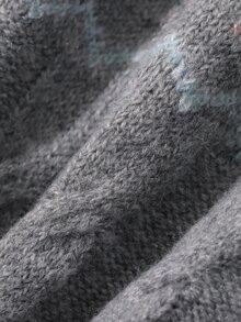 Dazy Kids Áo cardigan cổ bẻ tay dài cho bé trai sơ sinh mùa thu/đông - Xám - Xem 9