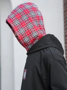 Major Grit 男士美式復古風圖案連帽衛衣，街頭休閒，奢華時尚，日常通勤，校園穿搭，休閒運動，城市漫步，中性情侶款，完美假期禮物 - 黑色 - 查看 5