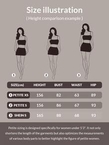 SHEIN PETITE 女款秋冬外出保暖開襟衫 - 駝色 - 查看 6