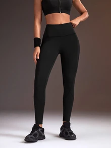 Powerista 2PCS Women Sports Leggings - Black and White - View 7