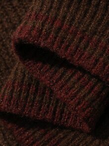 DAZY Sweater Bayi Perempuan Lengan Panjang Leher Bulat Warna Kontras Musim Gugur/Musim Dingin - Hijau - View 11