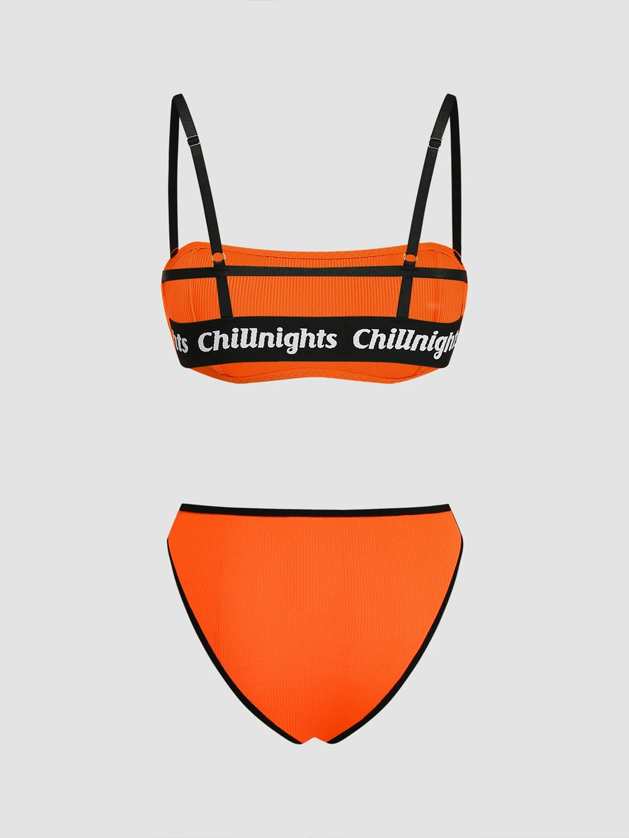 Chillnights 女款對比飾邊休閒舒適內衣套裝 - 玫紅色 - 查看 1