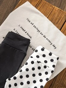 SHEIN 2 Buah Legging untuk Anak Perempuan - MultiWarna - View 5