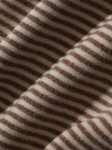 DAZY Infant/Toddler (Girl) Round Neck Striped Long Sleeve Autumn/Winter Sweatshirt - Coffee Brown - View 12
