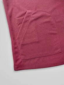 TaskEZ Women's Smoky Pink Long Sleeve Zippered Multi-Pocket Short Cropped Stand Collar Maid Casual Scrub Scrub Uniform Jacket Work Fall - Pink - View 5
