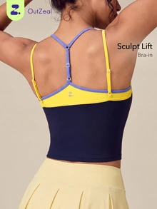 OutZeal Women Sports Tank Gym Yoga Casual 2 In 1 Vest Summer - Navy Blue - View 1