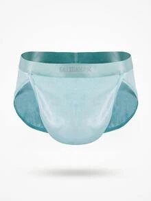 DrisQ DrisQ 1pc Men's Shiny Flat Front Shorts - Blue - View 3