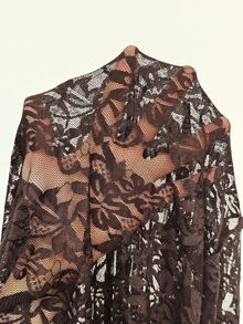 Coolane Women's Fall / All-Season Rave Cover Up - Coffee Brown - View 7