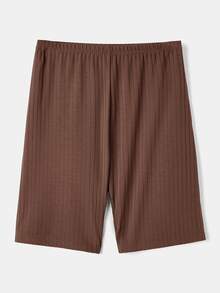 SHEIN LUNE 女款素色休閒百搭日常穿著內搭短褲 - 彩色 - 查看 6