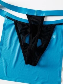 DrisQ DrisQ 1pc Men's Black Mesh Underwear - Blue - View 5