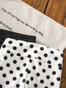 SHEIN 2 Buah Legging untuk Anak Perempuan - MultiWarna - View 6