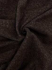 GlowEve CURVE Women's Scarf Collar Tie Long Double-Breasted Overcoat, Suitable For Autumn/Winter, Vacation, Outing, Commuting And Various Occasions - Brown - View 5
