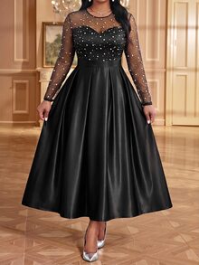Fleurora Plus Size Dresses - Black - View 1