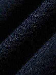 DAZY 夏季字母印花T恤與格紋長褲男士居家休閒套裝 - 藏蓝色 - 查看 6