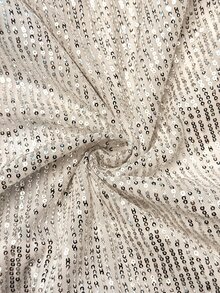 Cravure Plus Size Women's Autumn/Winter Fashion Elegant Party Shiny Sequin Long Sleeve Patchwork Striped Shirt Collar Blouse Fall - Silver - View 2