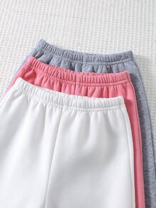 Cozy Pixies 女童兒童圖案軟綿圓領長袖套頭運動衫＋彈性長褲 6件套，百搭舒適，秋冬款 - 彩色 - 查看 2