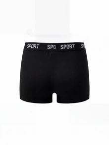 Dozemod Kids Tween Boy Sporty Casual Colorblock Letter Elastic Waist Boxer Briefs 5pcs/Pack - Multicolor - View 13