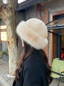 DAZY Women's Bucket Hat, Fashionable And Versatile, Perfect Gift For Girlfriend - Beige - View 3