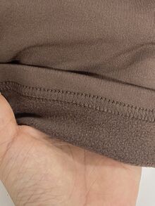 EMERY ROSE Middle-Aged Women Solid Color Slimming Spaghetti Strap Dress With Round Neck Hollow Long Sleeve Top Set - Rust Brown - View 6