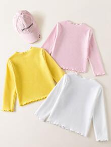 LOONEY TUNES X SHEIN 3PCS Young Girls T-Shirts - Multicolor - View 2