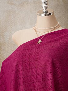SHEIN ICON 大碼女士上衣 - 中紫紅色 - 查看 3