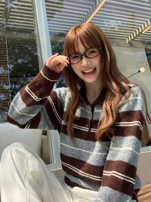 DAZY Women's Collared Striped Korean Style Long Sleeve Sweater - Multicolor - View 6