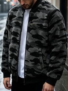Manfinity Homme Men's Camouflage Casual Versatile Daily Travel Long Sleeve Jacket - Multicolor - View 7
