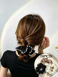 DAZY Fashion Hair Scrunchies Hair Accessories Suitable For Daily Wear - Multicolor - View 2
