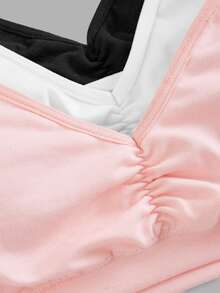 SHEIN 3PCS Teen Girls Bras And Bralettes - Multicolor - View 7