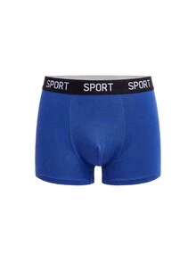 Dozemod Kids Tween Boy Sporty Casual Colorblock Letter Elastic Waist Boxer Briefs 5pcs/Pack - Multicolor - View 11