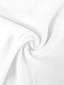 GlowEve CURVE 女款大尺碼休閒夏季襯衫，荷葉邊袖口與缺口領設計 - 白色 - 查看 3