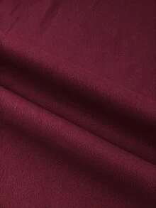 GlowEve Fashionable Elegant Commute 2 In 1 Cold Shoulder Round Neck Tank Top Wide Leg Pants Jumpsuit - Burgundy - View 5