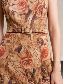 MOTF PREMIUM WOMEN'S FLORAL PRINT CASUAL DAILY SUMMER SHORT DRESS - Multicolor - View 4
