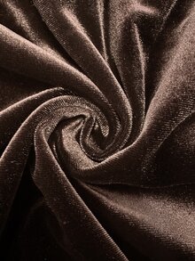 Linhara CURVE Women's Round Neck Long Sleeve Dress, Elegant Party Autumn/Winter Dress - Brown - View 8