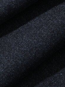 DAZY Spring/Autumn Navy Blue Original Color Denim Washed Distressed Plus Size Men's Jeans - Blue - View 7