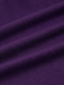 SHEIN ICON 對比色蕾絲抓皺 Y2K 細肩帶背心上衣 - 紫色 - 查看 4