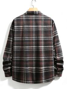 Manfinity Homme 男士格紋休閒百搭日常穿著襯衫 - 彩色 - 查看 2