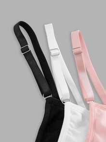 SHEIN 3PCS Teen Girls Bras And Bralettes - Multicolor - View 6