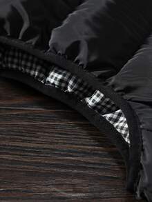 Manfinity Homme Men's Star Pattern Printed Zipper Winter Vest Jacket - Black - View 6